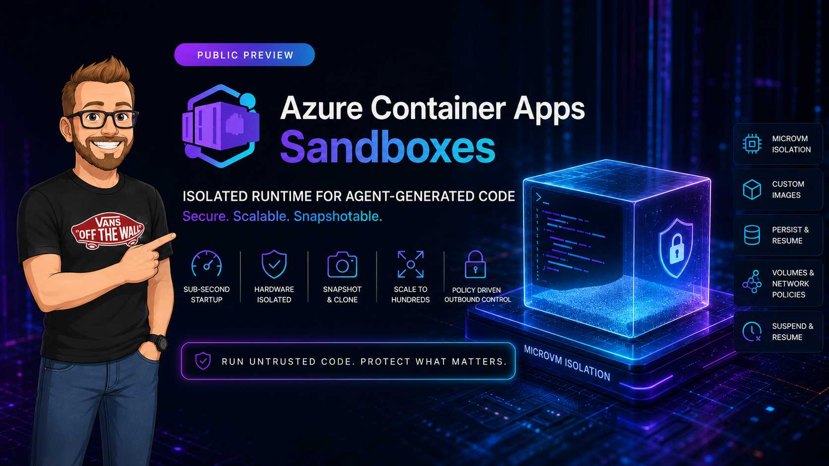 Azure Container Apps Sandboxes Public Preview: Isolated Runtime for Agent-Generated Code